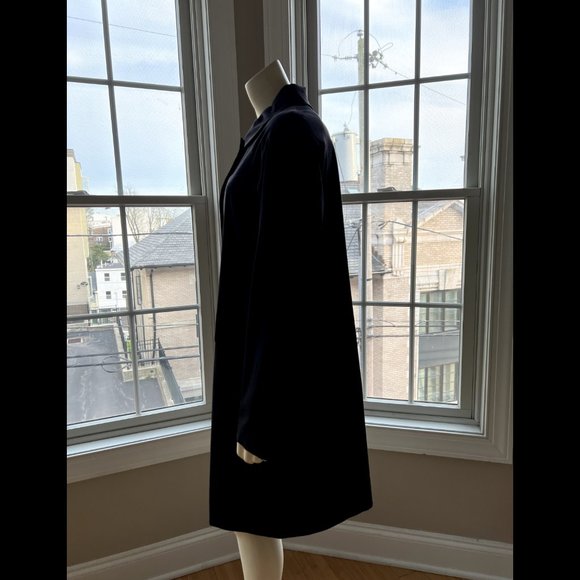 Theory Black Lightweight Coat Jacket with Collar - Size Small - Picture 5 of 14